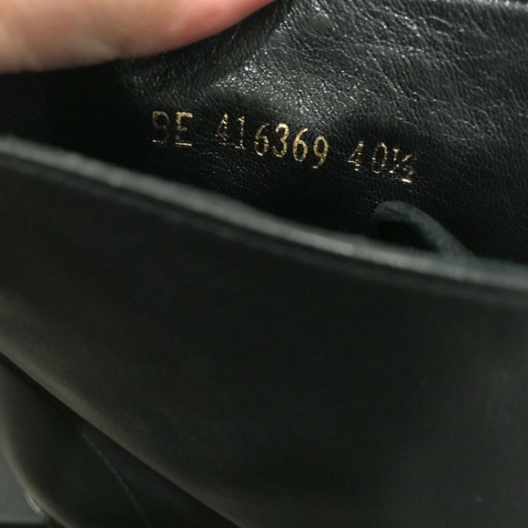 Saint Laurent Lace Up Ankle Boots With Side Studs - Picture 10 of 11